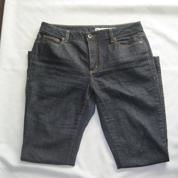 DKNY Women’s Straight Leg Dark Denim Jeans - Size 14X32 - Picture 2 of 10